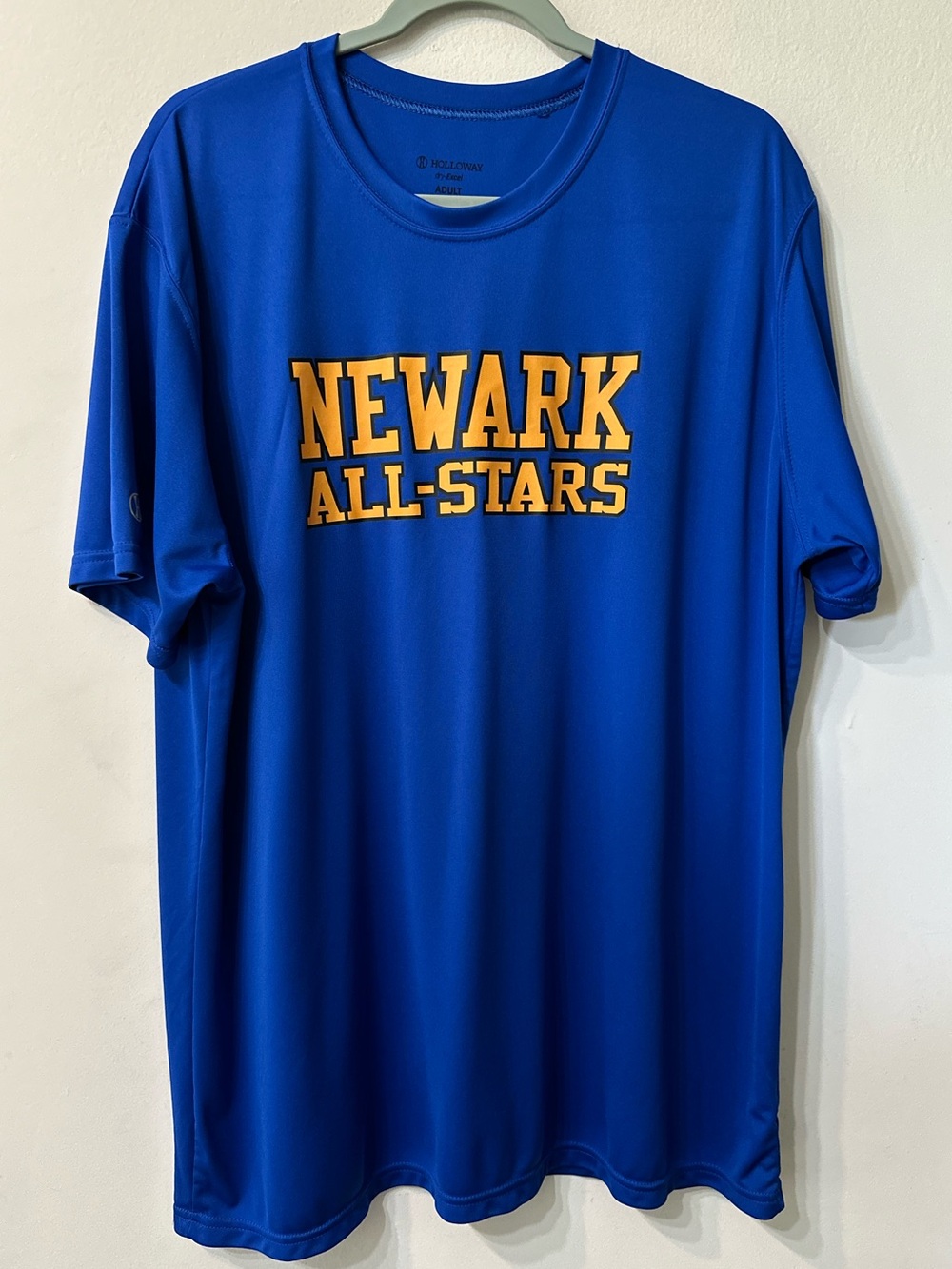 Holloway Momentum Tee Shirt Mens XL Blue Newark All Stars Jersey Number 5 Sport